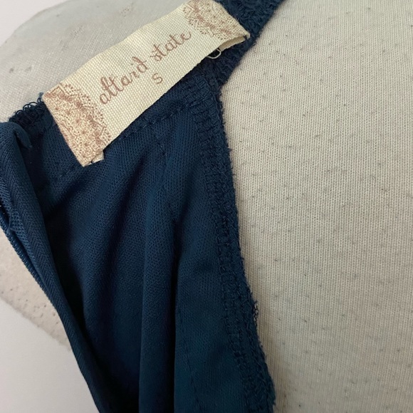 Altar’d state navy blue embroidered maxi dress - Picture 2 of 6